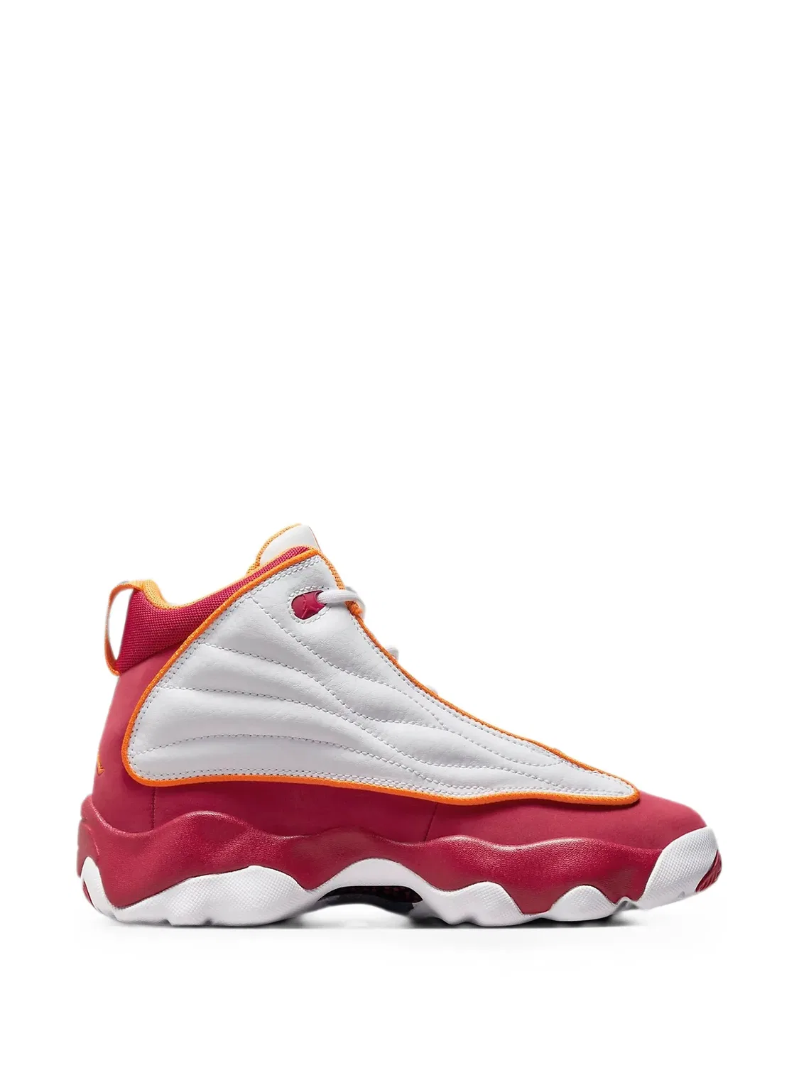 Кроссовки Pro Strong White/Cardinal Red/Vivid Orange Jordan Kids, белый — фото 2
