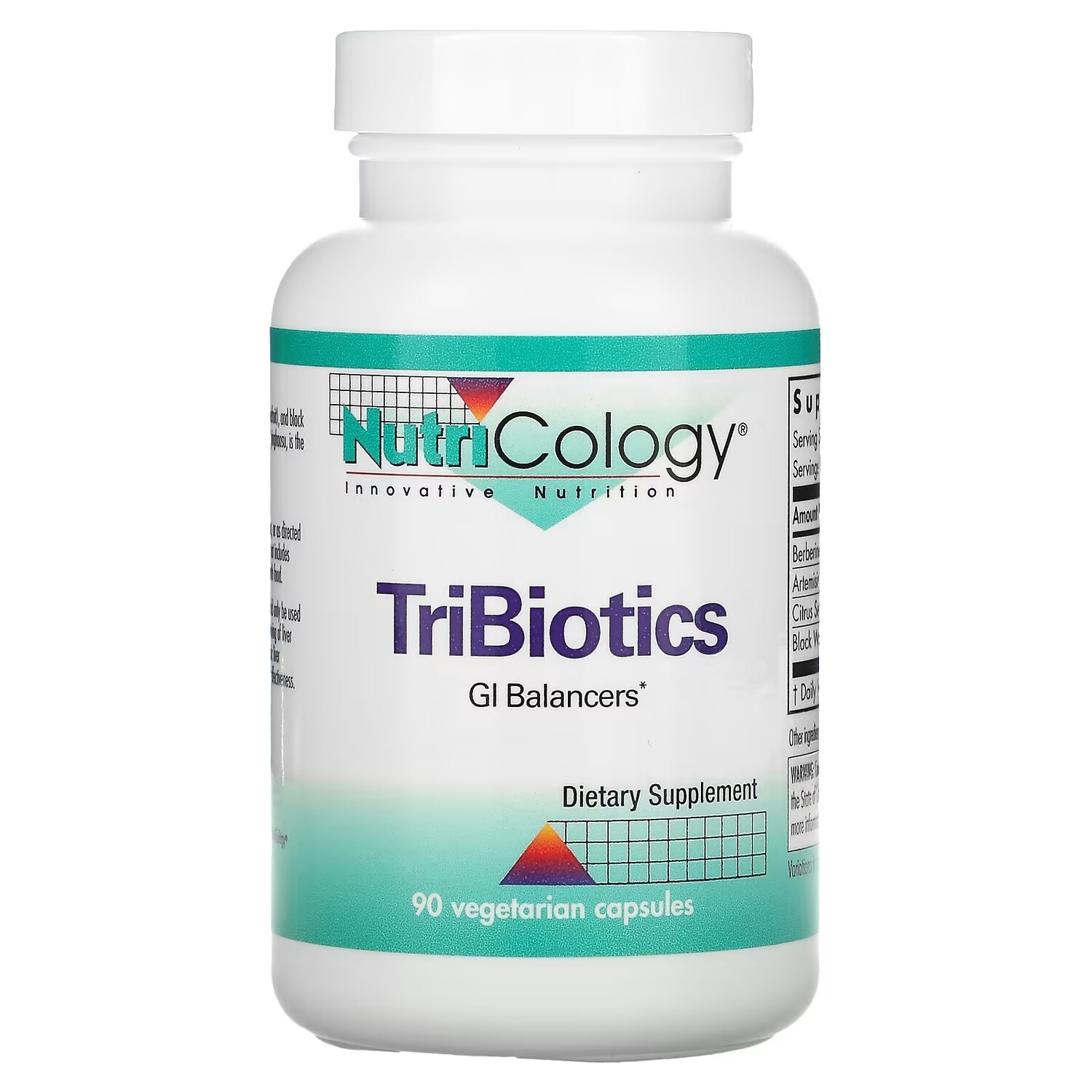 

Nutricology TriBiotics, 90 вегетарианских капсул