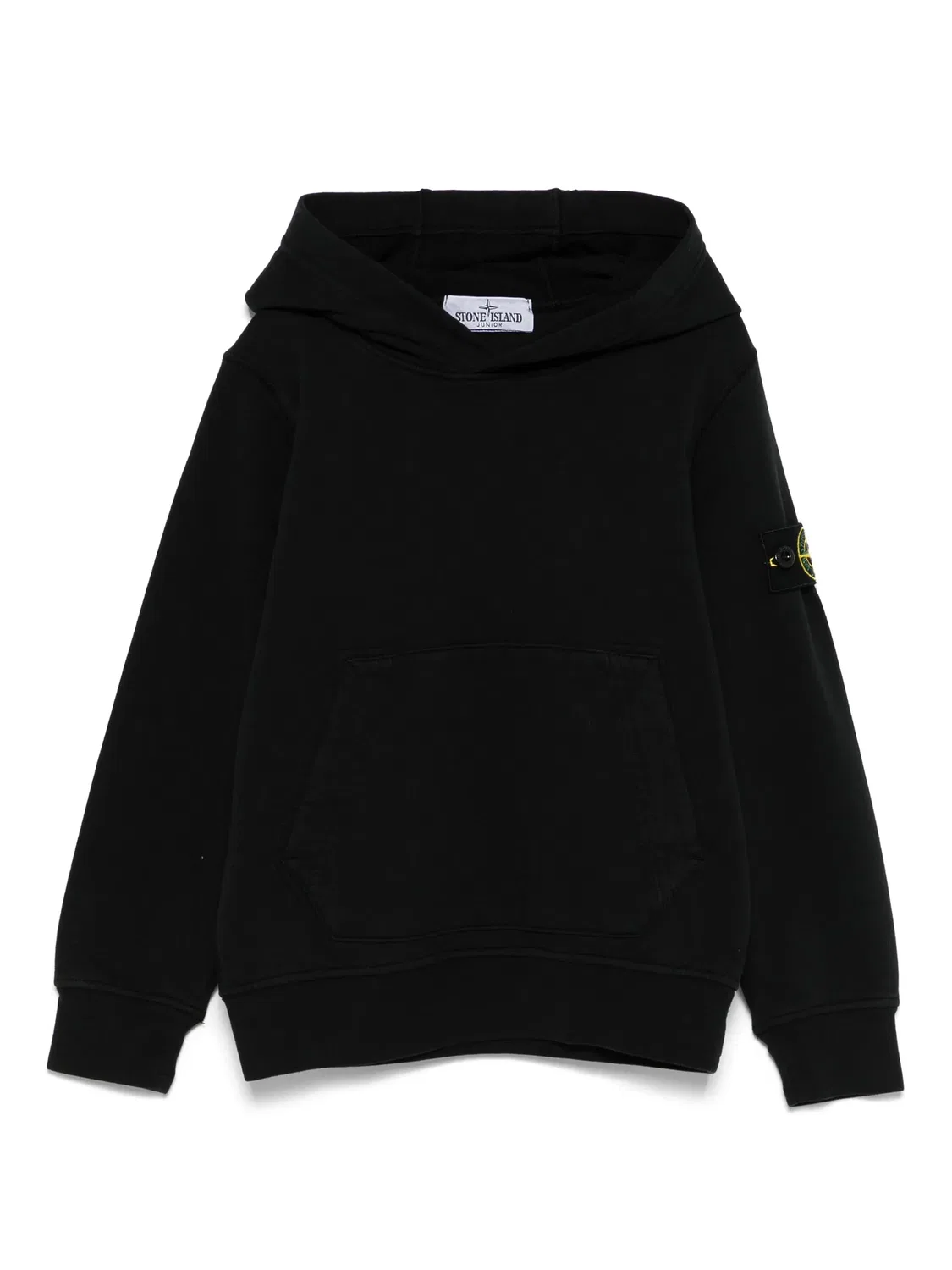 Stone Island Свитшот с капюшоном черного цвета