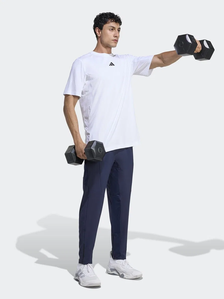 Спортивная футболка ADIDAS PERFORMANCE Performance Shirt 'D4T POWER' белого цвета — фото 2
