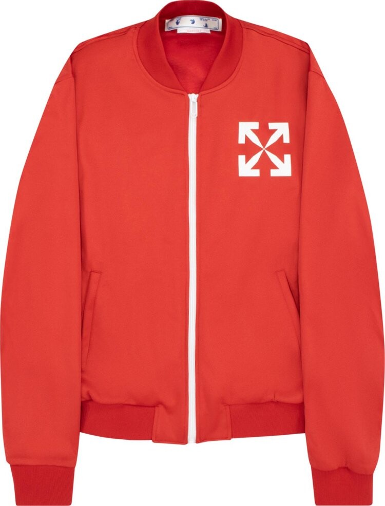 

Ветровка Off-White Single Arrow Slim Tracktop 'Red/White', красный