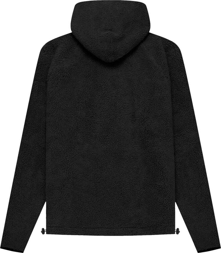 Худи Fear of God Essentials Polar Fleece Half Zip Hoodie 'Iron' — фото 3