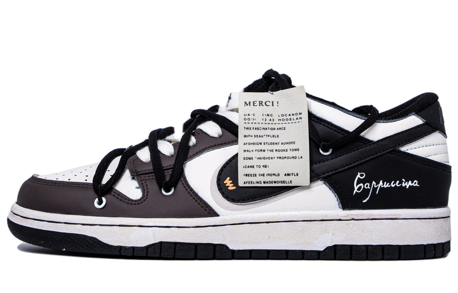 

Мужские кроссовки для скейтбординга Nike Dunk Low, черный/коричневый/белый