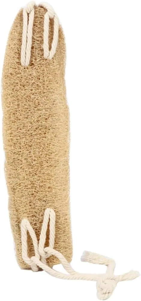 Мочалка для спины из люфы, Toyvian, 42x8x4 см, Beige