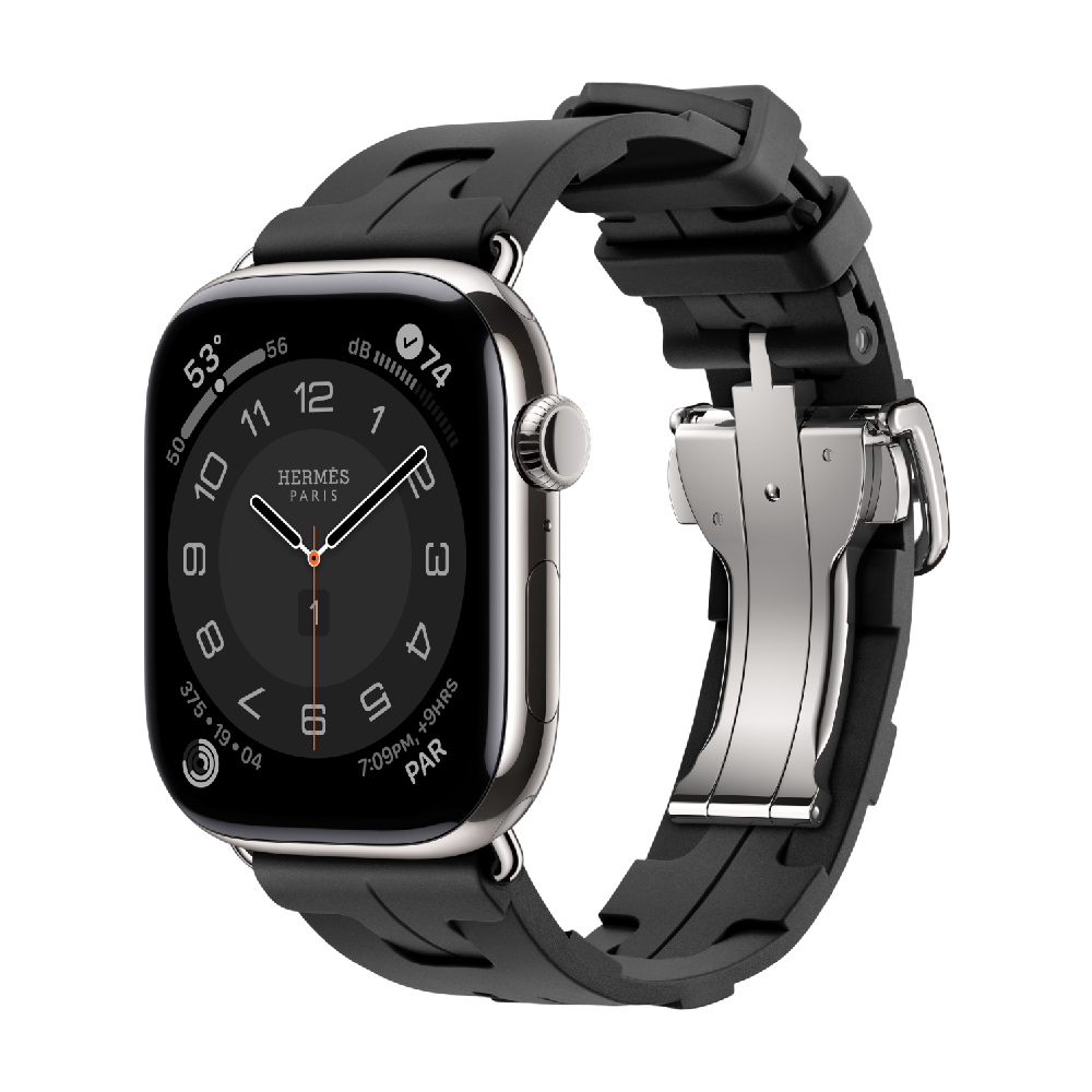 

Apple Watch Hermès Series 11 (GPS+Cellular), 46 мм, Silver Titanium Case/Noir Kilim Single Tour - One Size, Серебристый, Apple Watch Hermès Series 11 (GPS+Cellular), 46 мм, Silver Titanium Case/Noir Kilim Single Tour - One Size