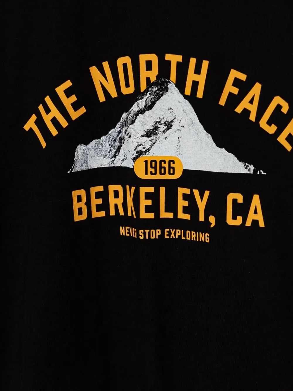 Футболка с графическим принтом The North Face Kids, черный — фото 3
