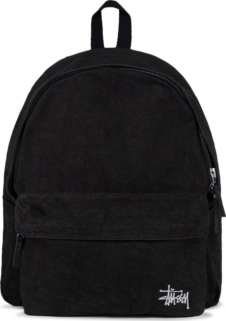 

Рюкзак Stussy Canvas Backpack Washed Black, черный