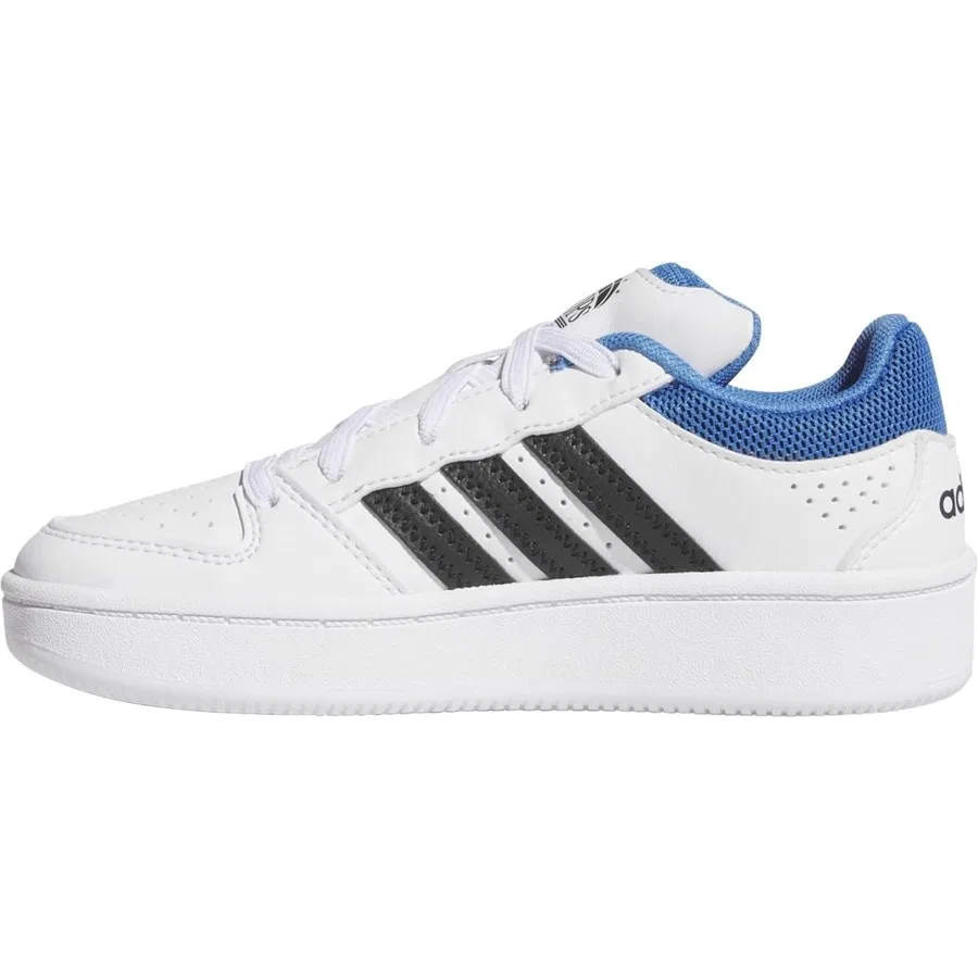 Детские спортивные кроссовки с закрытым носком Adidas Hoops Classıc El C, Белый — фото 4