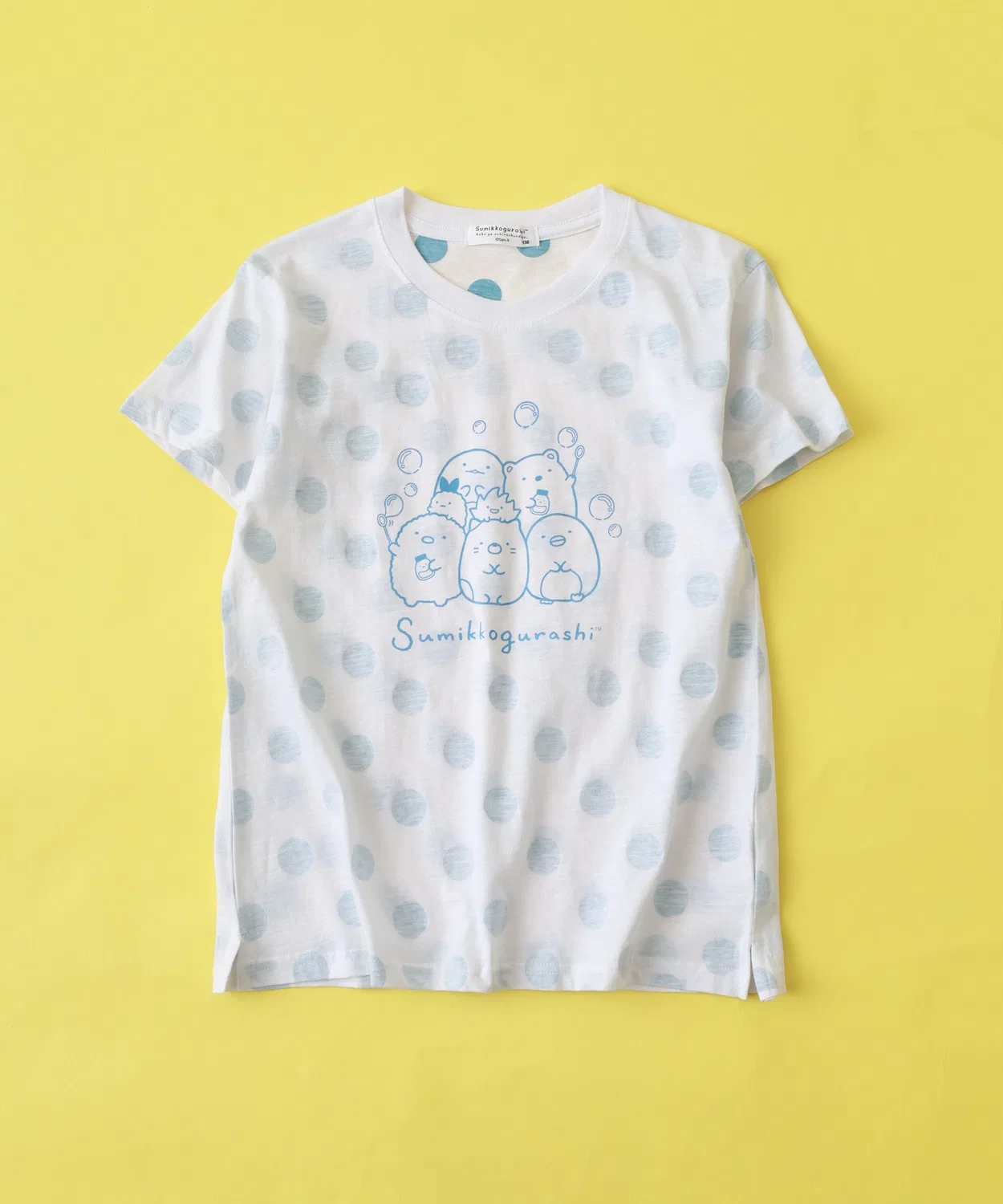 Детская футболка с принтом Sumikko Gurashi A-силуэта FUNALIVE, Sax Blue — фото 3