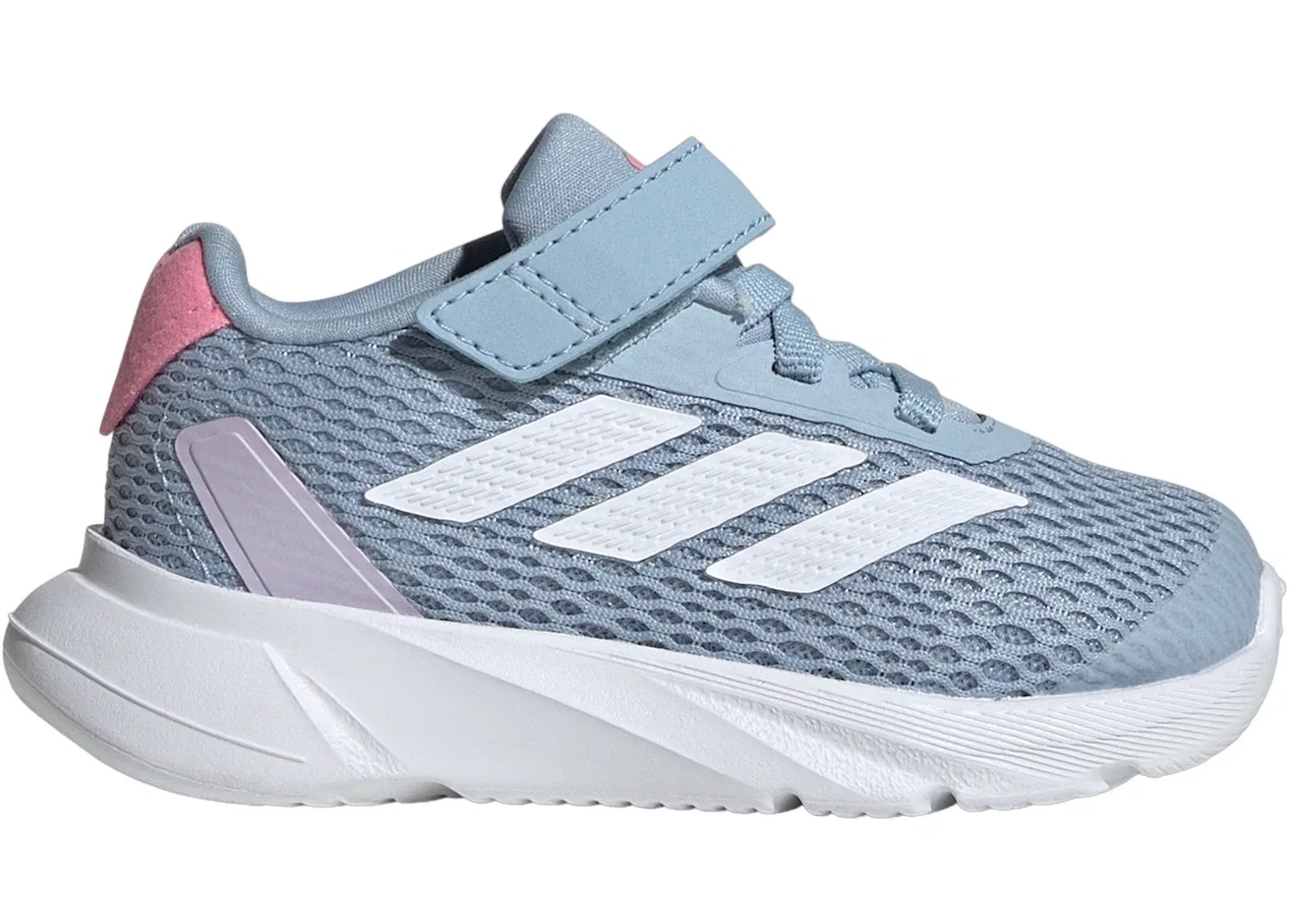 Детские кроссовки с шнуровкой Adidas Duramo SL, Wonder Blue/Cloud White/Bliss Pink