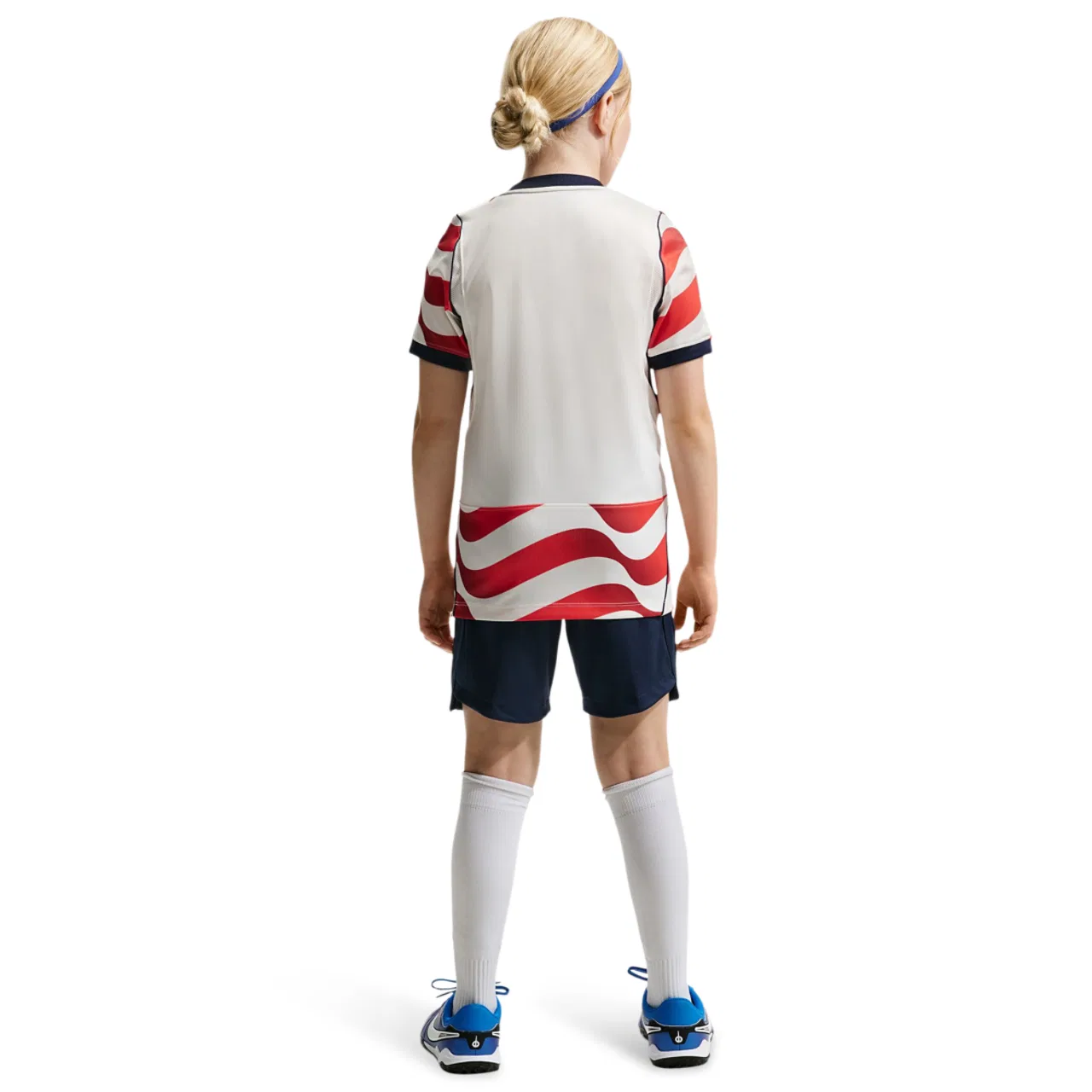 Детские шорты с принтом Nike Dri-FIT USA Stadium, Nike, White/Navy — фото 2