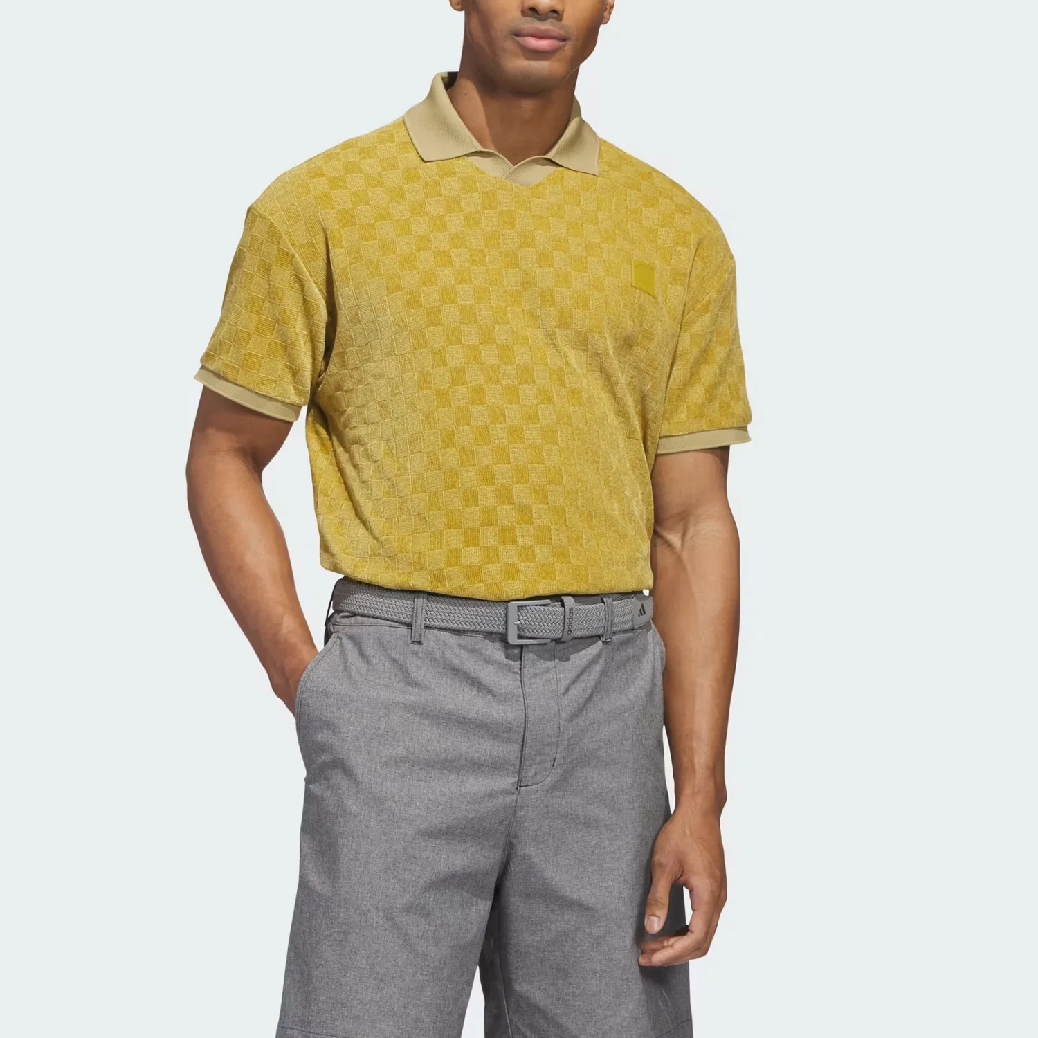 Мужское поло Adidas, Sand Green — фото 4
