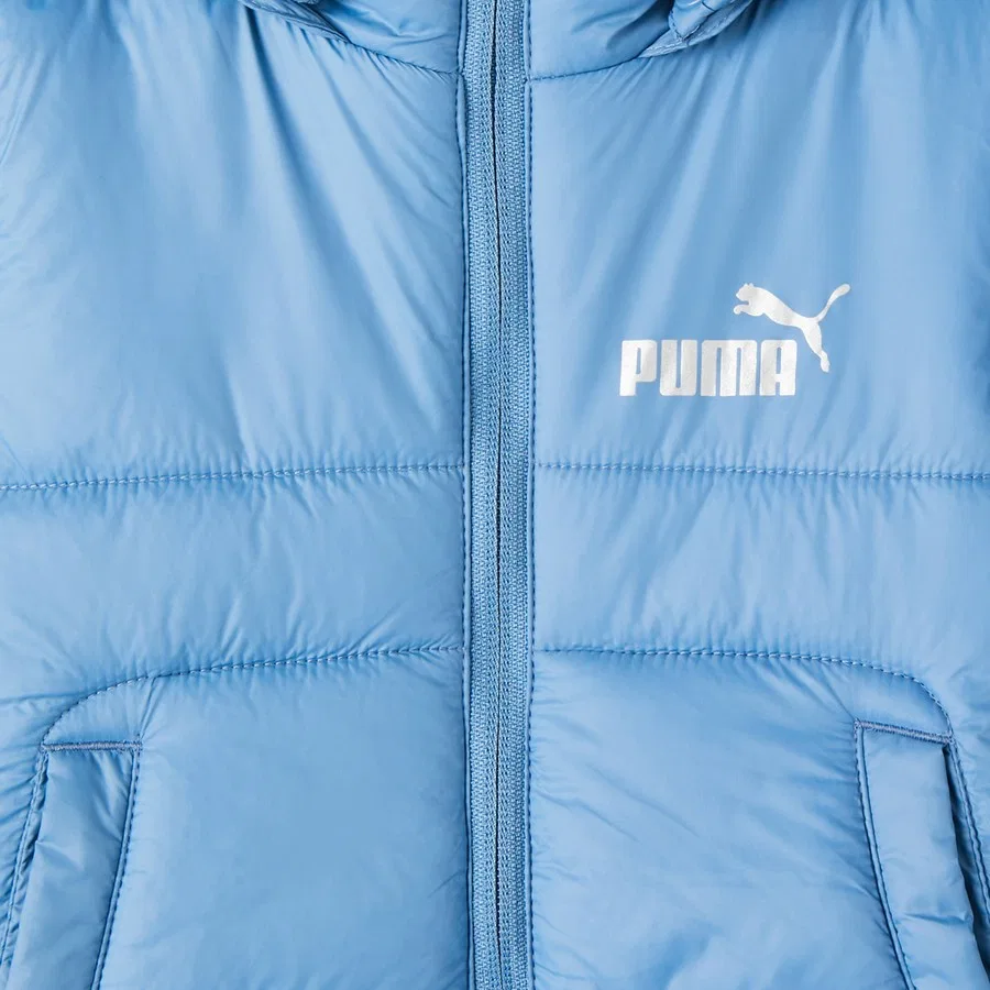 Детский утепленный пуховик с капюшоном Minicats HD Padded Puma, Синий — фото 2
