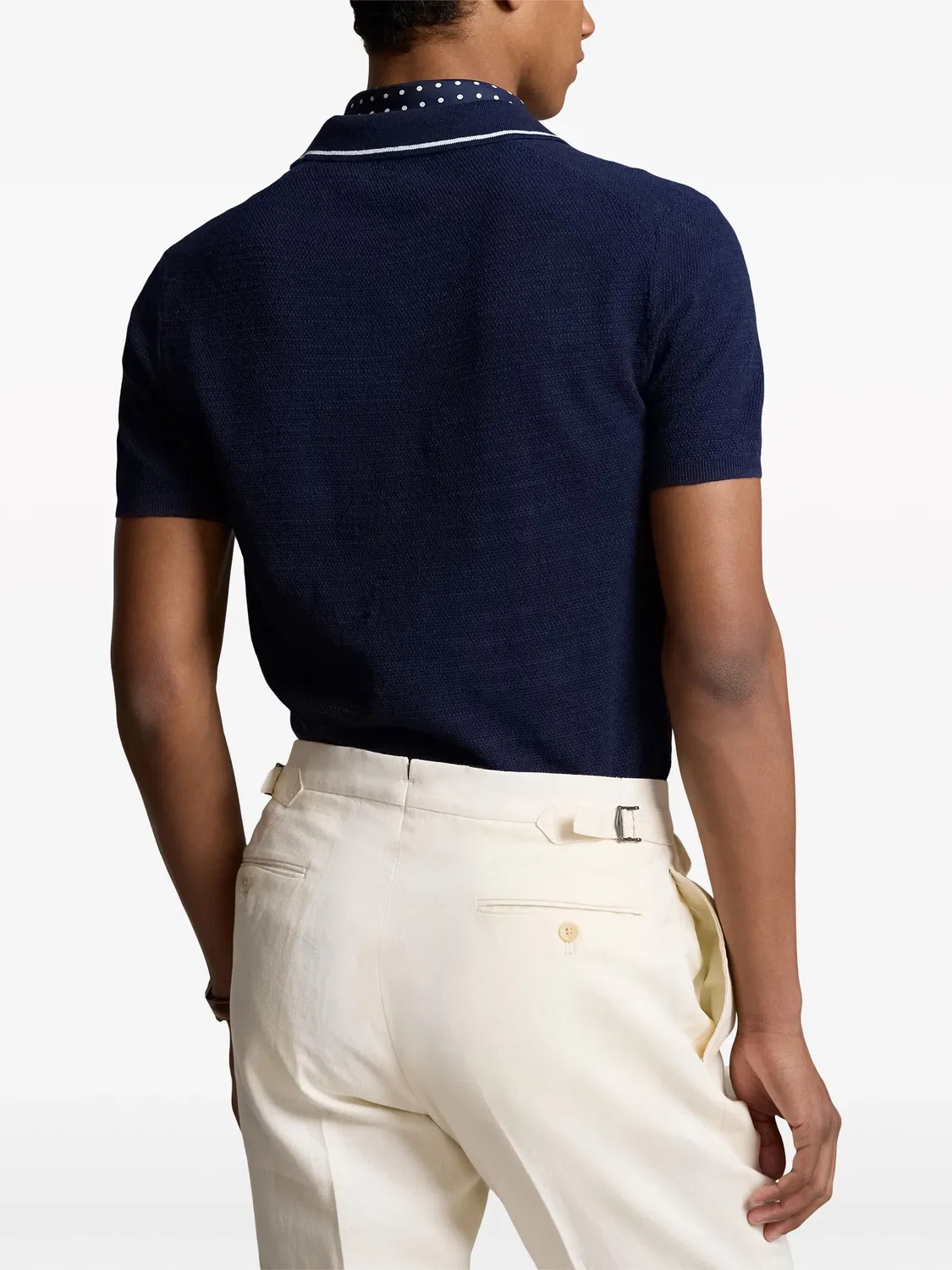 Джемпер Jonny с вышитым логотипом Polo Ralph Lauren, темно-синий — фото 3