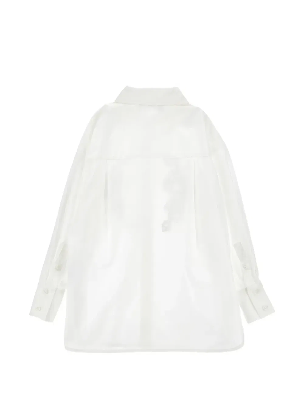 Рубашка с цветочной вышивкой Ermanno Scervino Junior, белый — фото 2