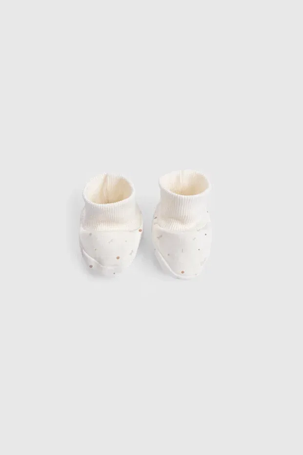 Детские пинетки из органического хлопка Little Gusto, Twig — фото 2