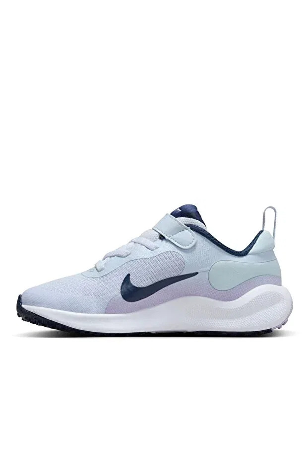 Детские беговые кроссовки для девочек на липучке Revolution 7 Nike, Blue — фото 3