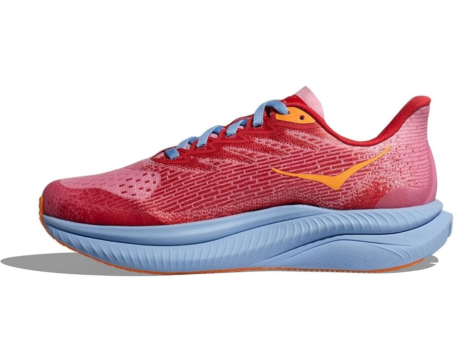 Кроссовки Hoka Kids Hoka Kids Mach 6 Sneaker(Big Kid), цвет Peony/Cerise — фото 4