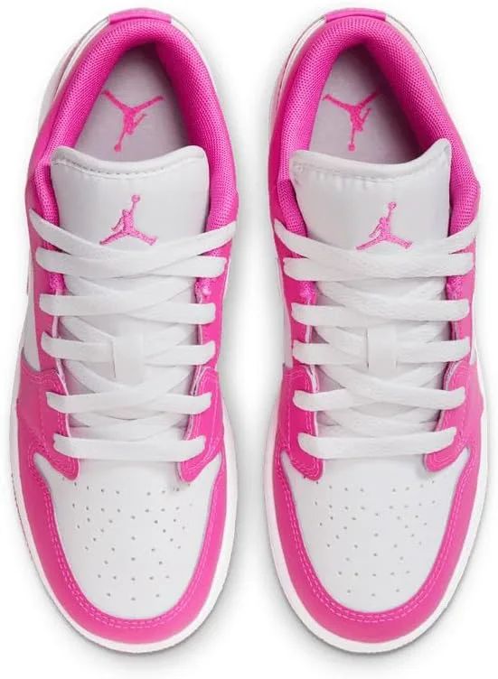 Детские кроссовки Nike Air Jordan 1 Low, розовый/белый — фото 4
