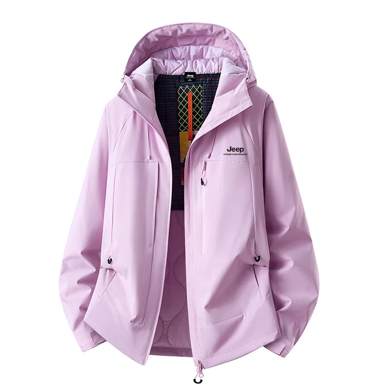 Детский пуховик с капюшоном Jeep, Light Pink