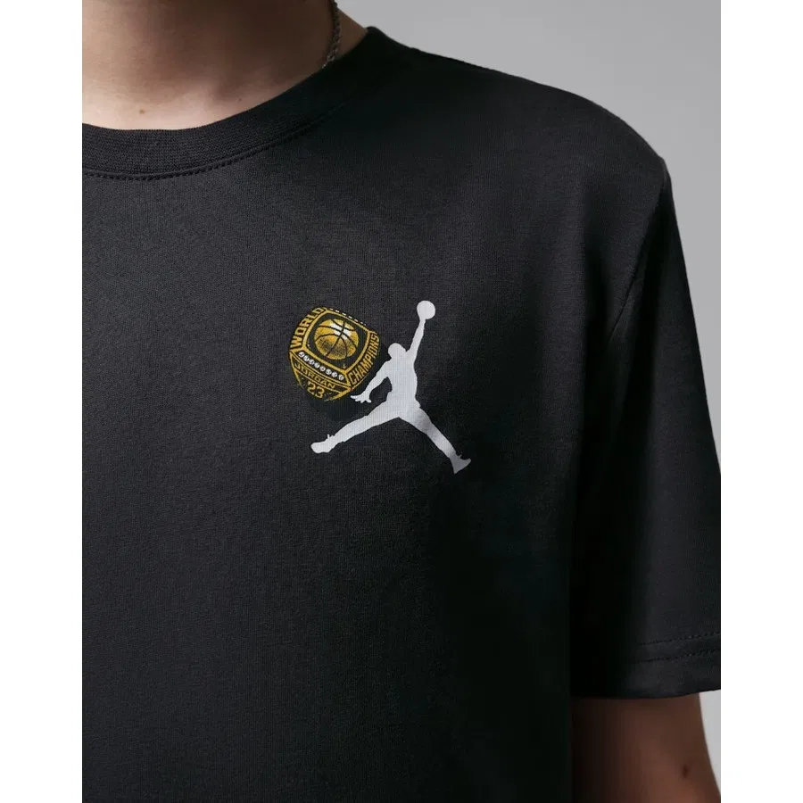 Детская футболка с принтом Nike Jordan JDB Mike's Gear, Черно-красный — фото 4