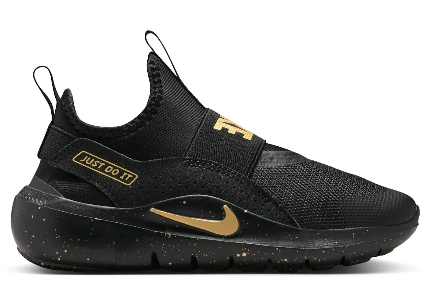 Детские кроссовки Lifestyle Nike Flex Runner 4, Black/Black/Metallic Gold