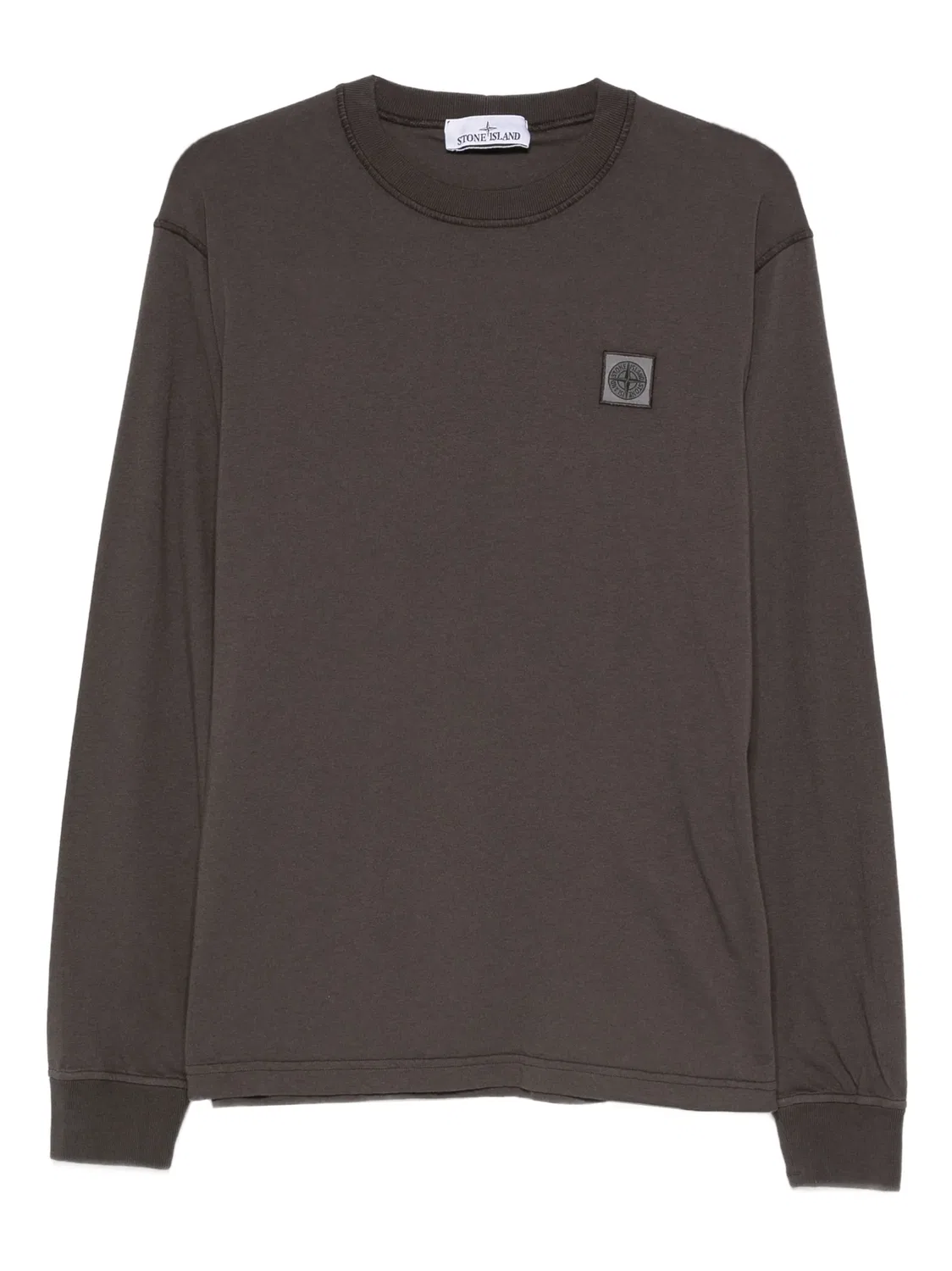 Футболка с нашивкой, серая Stone Island, серый