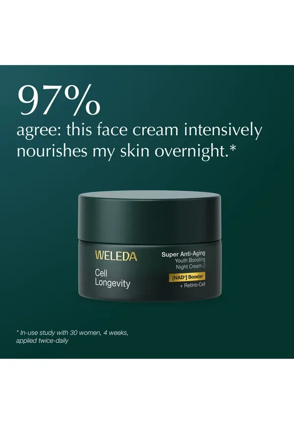 Ночной крем для лица с ретинолом Cell longevity super anti-aging night cream Weleda 50 мл — фото 4