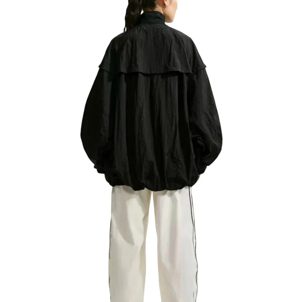 Женская куртка Sportswear Wide Lantern Cut Track Jacket Asia Sizing 'Black Sail' Nike, Black/Sail — фото 3