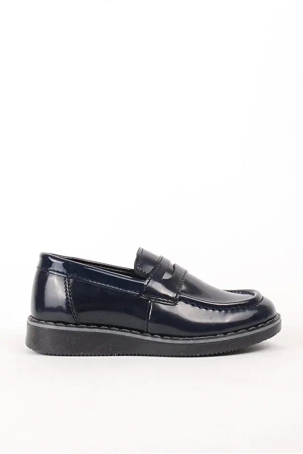 Детские туфли для мальчиков классические Rıdvan Çelik, Navy Blue — фото 3