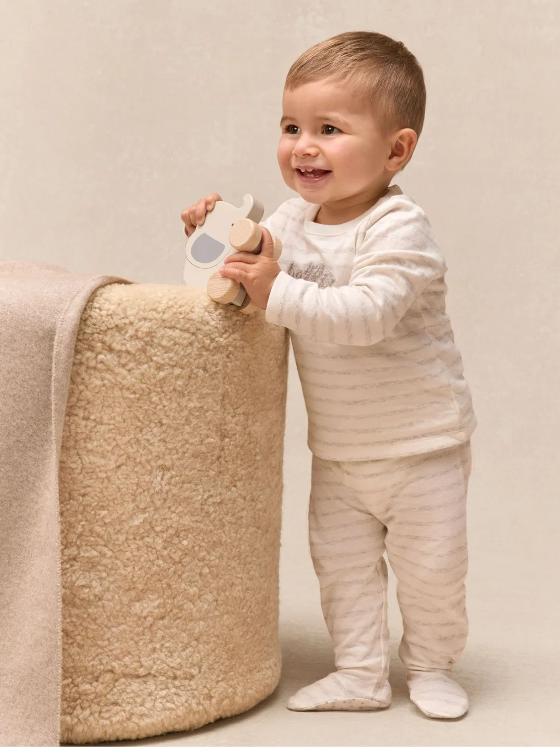 Детский комплект из топа и леггинсов Hello Baby The White Company, белый