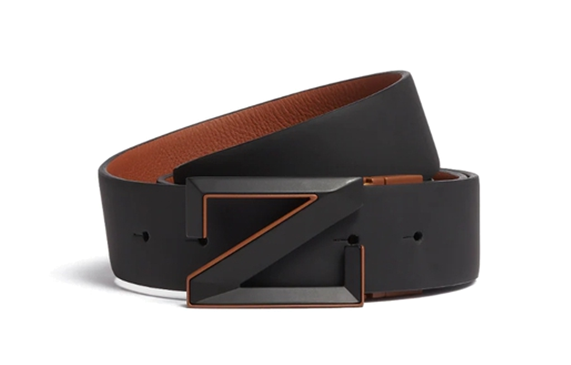 

Ermenegildo Zegna Кожаный ремень мужской черный