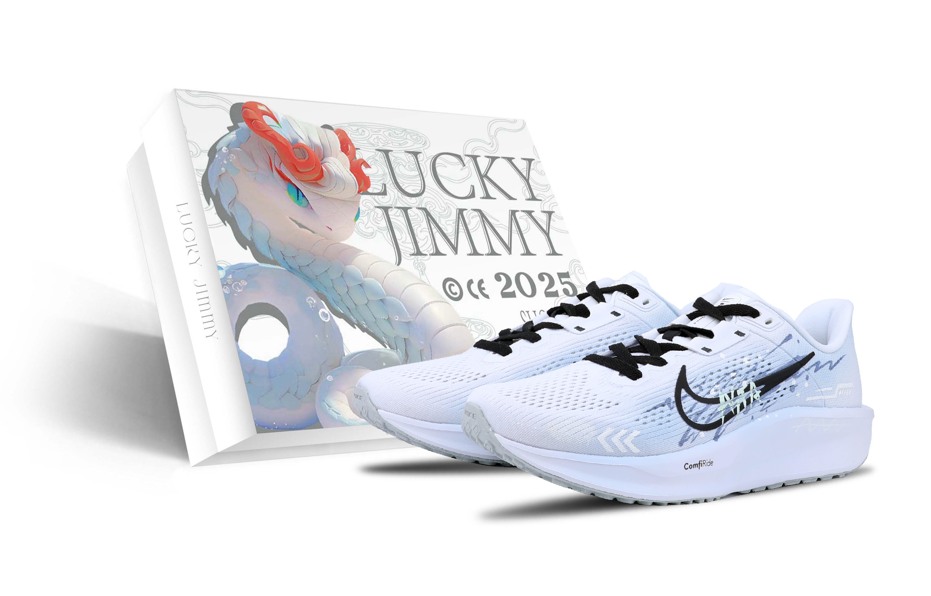

Nike Кроссовки для бега Quest 6 Low Top, мужские, белые, синие