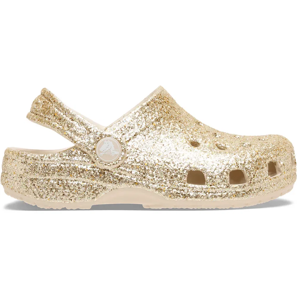 Сапоги Classic Chunky Glitter Crocs, золотой
