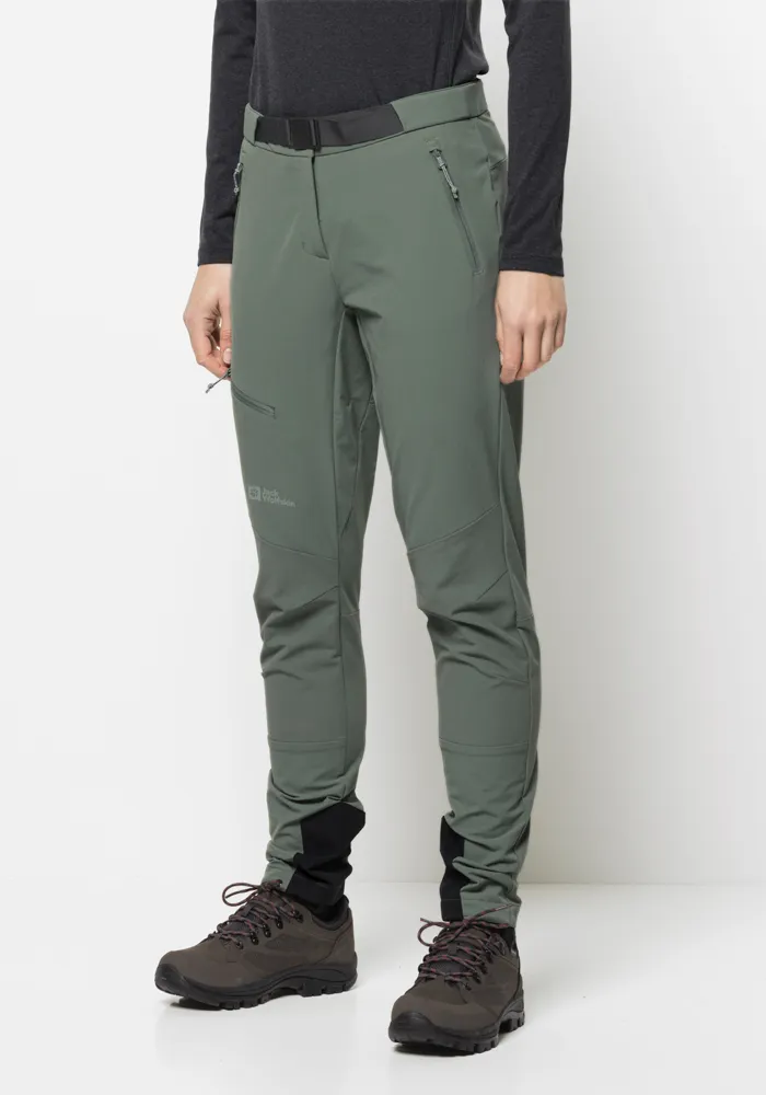 

Брюки из софтшелла Jack Wolfskin "ZIEGSPITZ PANTS W", зеленый