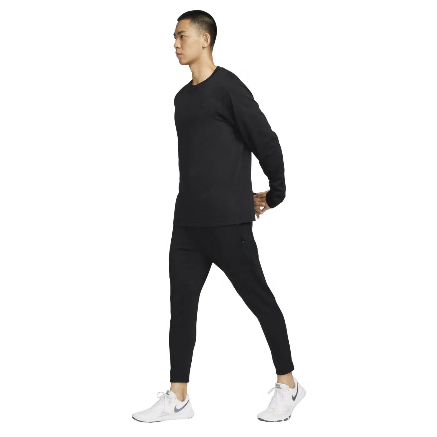 Лонгслив с длинным рукавом Dri-Fit Primary Nike, черный — фото 3