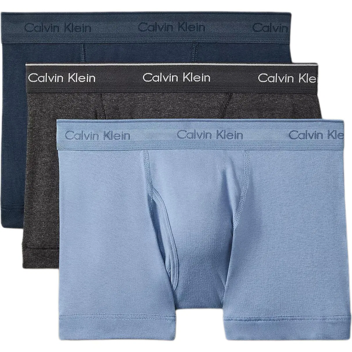 Мужские боксеры из 3 предметов, Calvin Klein, Blue/Gray/Sky Blue