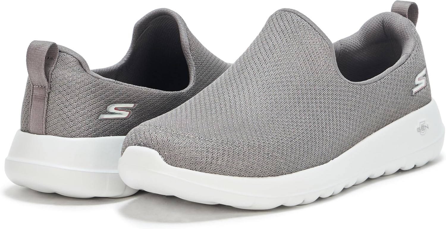 Мужские прогулочные кроссовки Skechers Go Walk Max Air Mesh без шнурков, Charcoal — фото 3