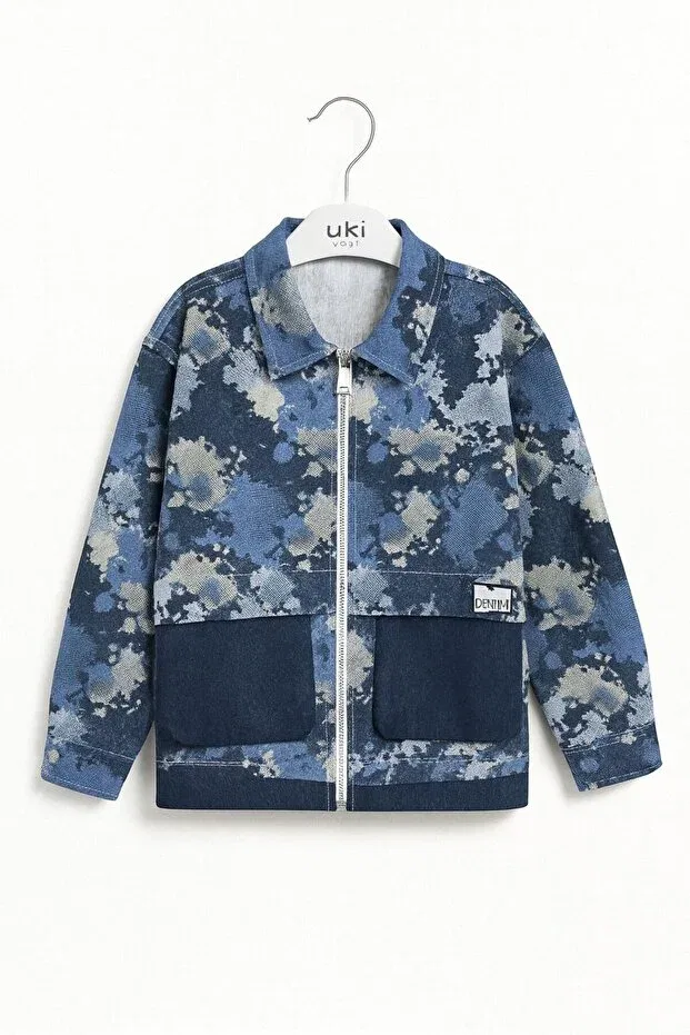 Детская куртка для девочек с принтом Nk Kids, Indigo