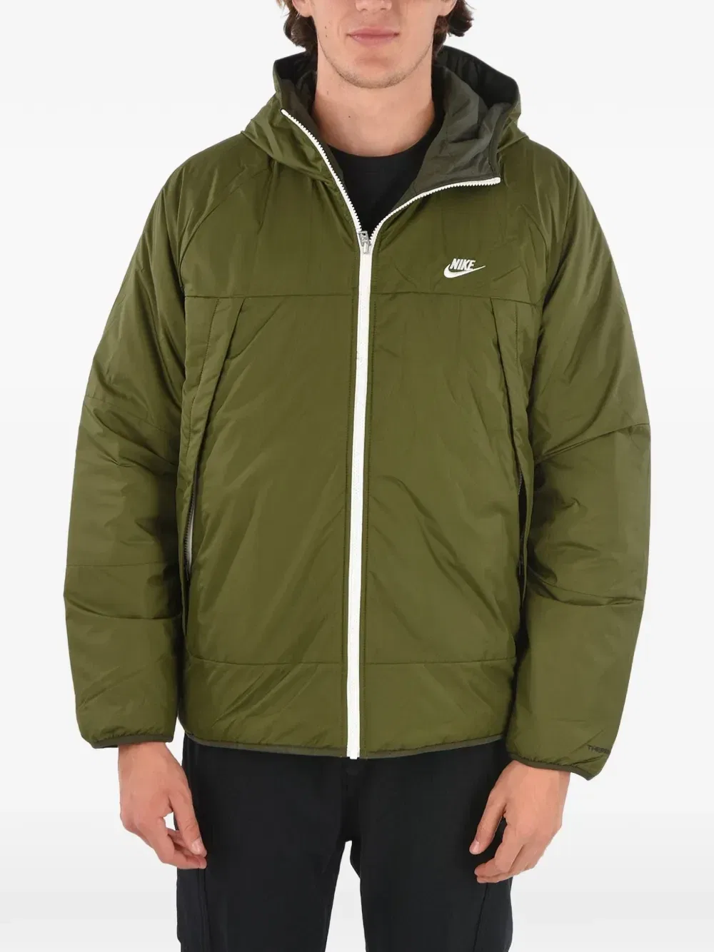Двусторонняя куртка с капюшоном Nike, зеленый