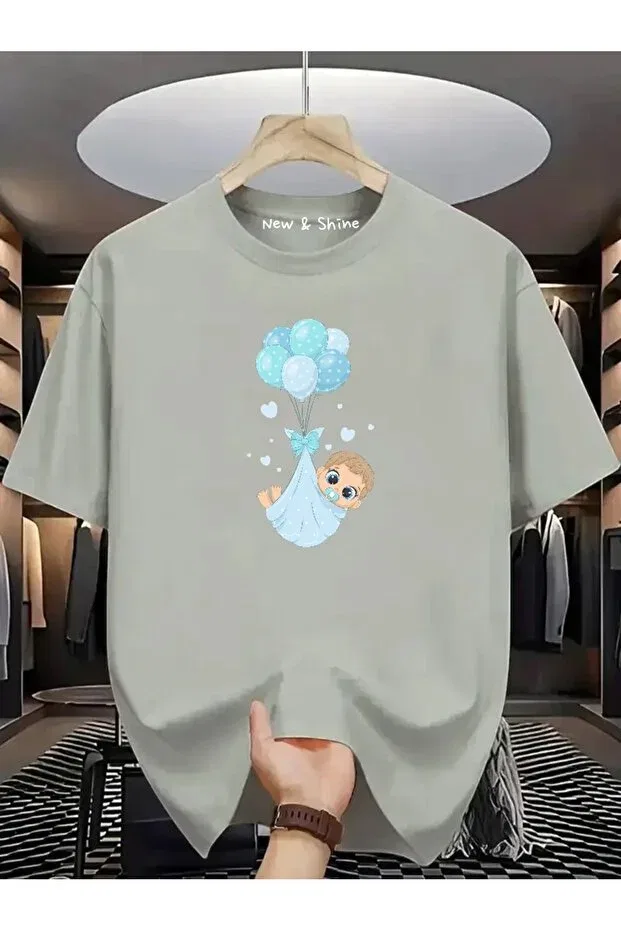 Детская футболка для мальчиков с принтом New Shine, Gray