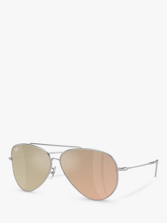 

Солнцезащитные очки rbr0101s унисекс-авиатор с обратной стороны Ray-Ban, цвет Silver/Pink
