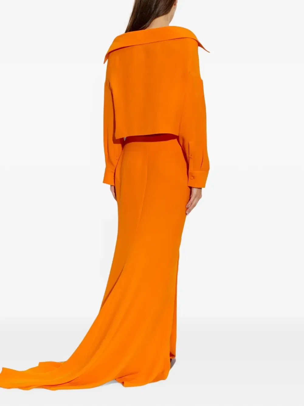 Платье-бюстье оранжевого цвета Balenciaga — фото 3