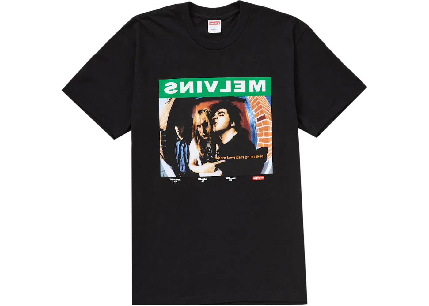 Мужская футболка с принтом Supreme Melvins Prick, Black