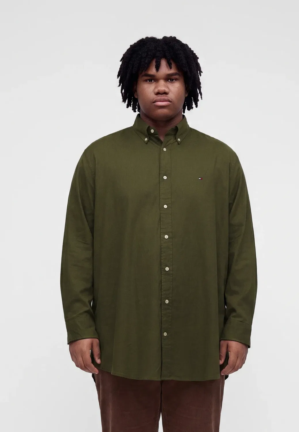 Однотонная - рубашка Tommy Hilfiger, Huntsman Green