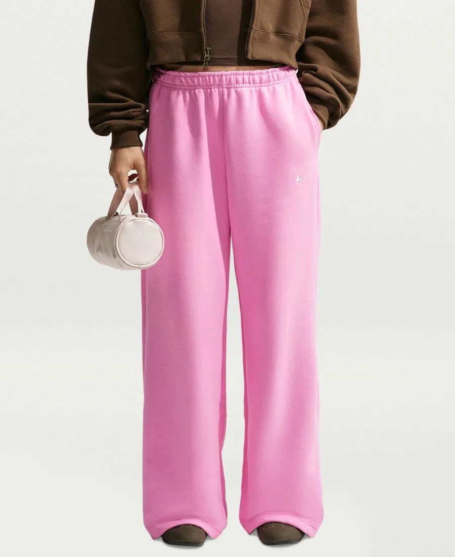Женские спортивные брюки Nike Studio Fleece, Pink Rise/Sail
