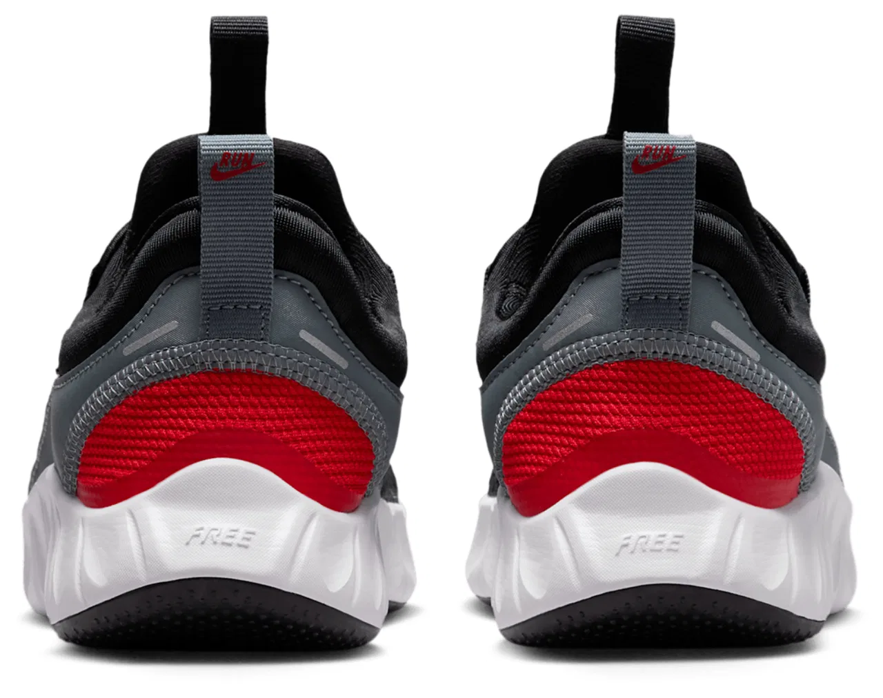 Детские кроссовки для мальчиков с гибкой подошвой Nike Free Ride, Nike, Black/Cool Grey/White — фото 3