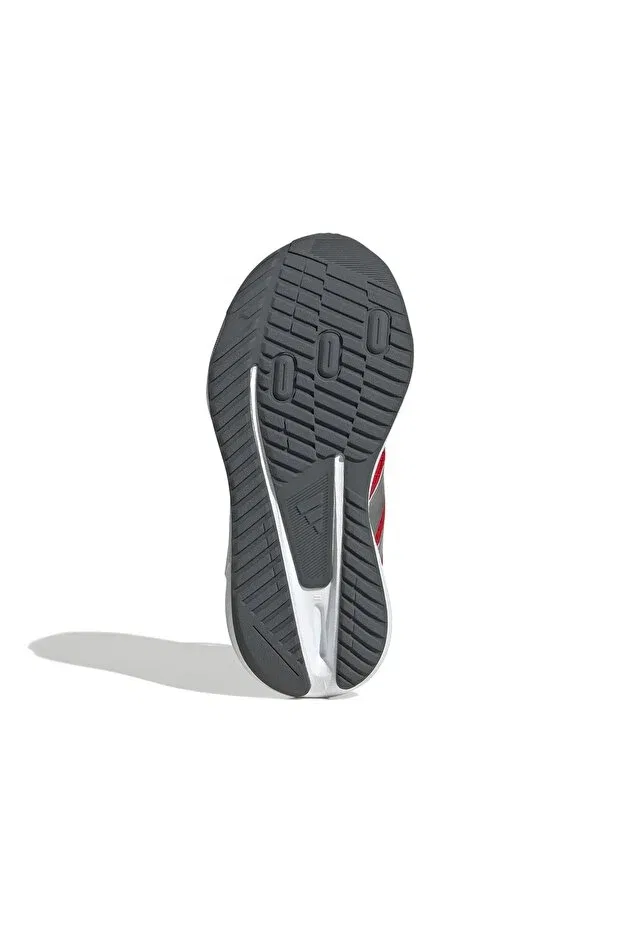 Детские кроссовки для девочек с липучками Adidas, Better Scarlet-Silver Met. — фото 4