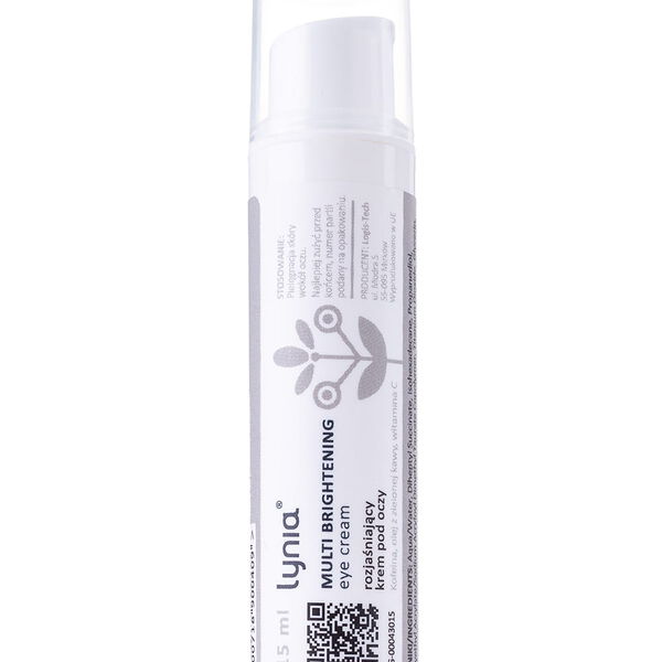 

Осветляющий крем для век с кофеином и витамином С, 15 мл Lynia Multi brightening
