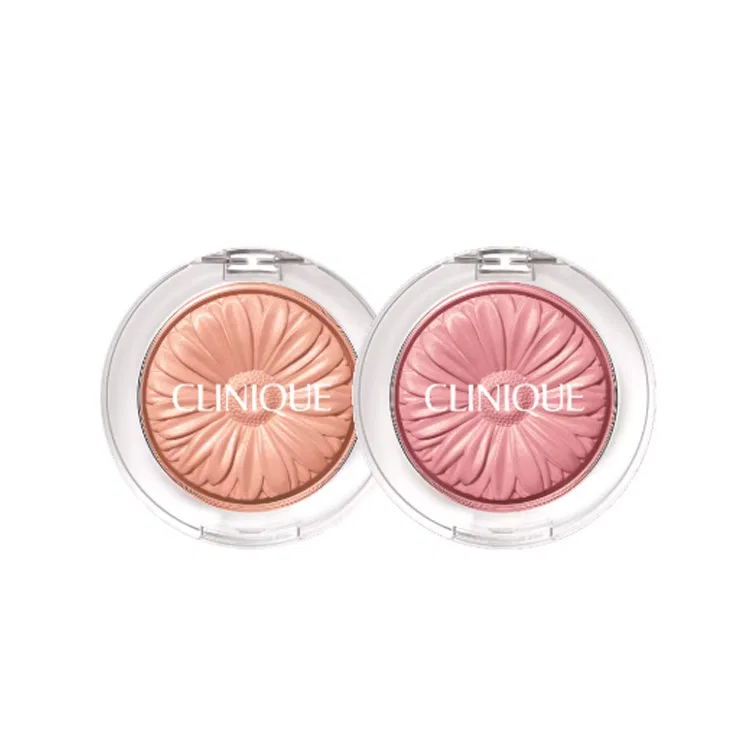 Женский набор румян CLINIQUE Small Daisy Blush Dual Set, #05 Sunshine Nude Brown + #14 Smoke Pink Rose